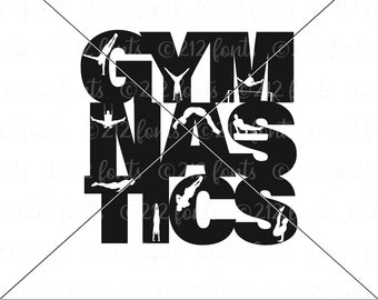 Silueta de gimnasta masculino (descarga digital)