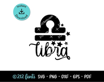 Libra Zodiac Constellation Clip Art (svg, png, jpg, dxf) Instant Download