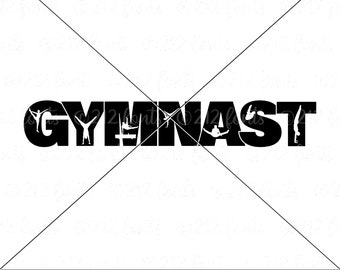 Boy's Gymnast Silhouette Clip Art, Gymnastics Png Jpg Svg format, mens Gymnastics Graphic, Men's Gymnast Cut File, boys Gymnastics DXF file