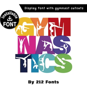 Czcionka gimnastyczna: Gymnast Letters Display (OTF)
