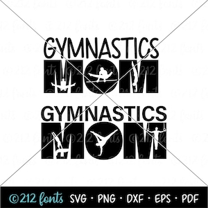 Boy&#39;s Gymnastics Mom Silhouette Clip Art, Gymnastics Png Jpg Svg format, Gymnastics Mom Graphic, Men&#39;s Gymnast Cut File, Gymnastics DXF file