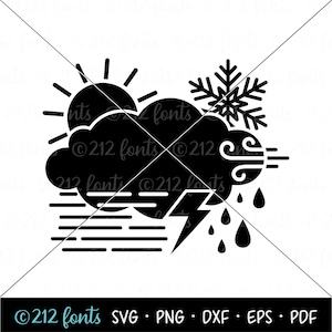 Clima SVG, Meteorología Png dxf y eps, Gráficos meteorológicos digitales, Gráficos de pronóstico del tiempo, Gráficos de sol y lluvia, Clip art del clima PNG, Clima