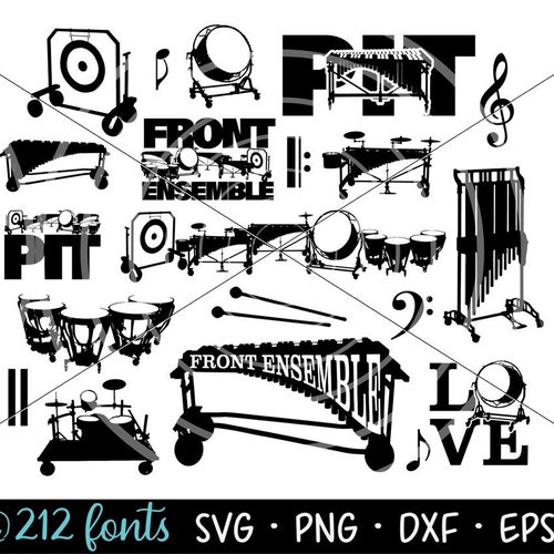 Marching Band Hat Svg Clipart Cut Files for Silhouette Etsy