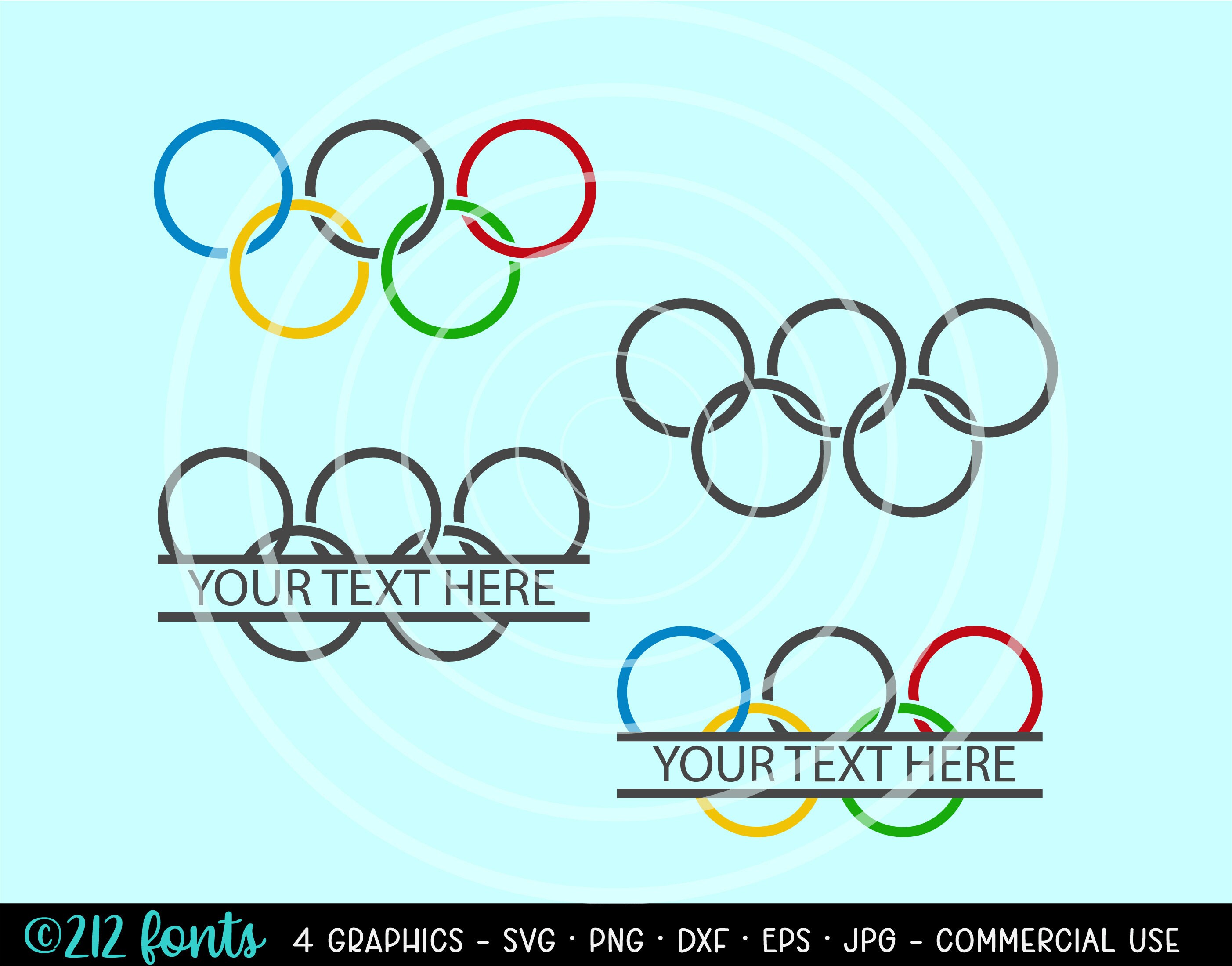 Png Olympic Rings Silhouette Svg Olympic Rings Silhouette Pdf Olympic ...