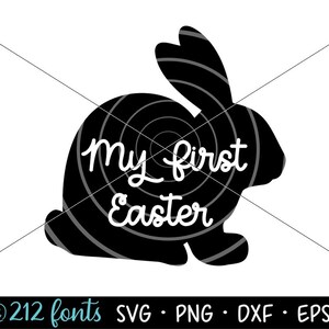My First Easter Bunny SVG: Baby Easter Graphic (Digital Download)