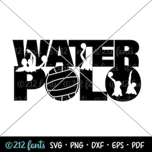 Wasserball Wort Kunst SVG, Wasserball Png Jpg und SVG-Format, Digitaler Wasserball, Wasserball Grafik, Wasserball Schnittdatei, Wasserball ClipArt