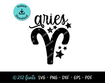 Aries Symbol Clipart: Zodiac Graphics, SVG, PNG, JPG (Digital Download)