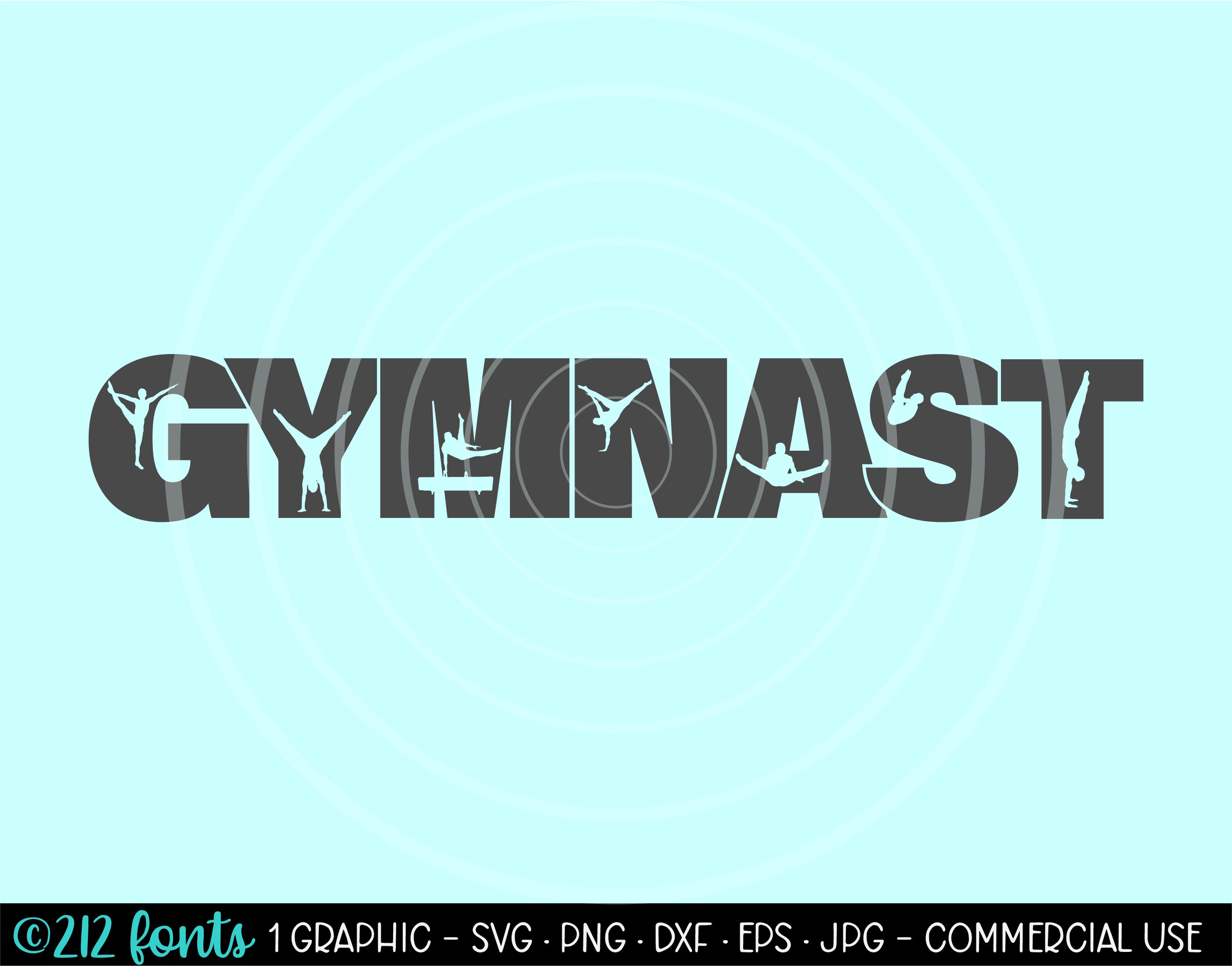 Download Boy's Gymnast Silhouette Clip Art Gymnastics Png Jpg Svg | Etsy