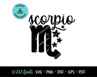 Scorpio Constellation Clip Art: Zodiac Symbol Graphics (Digital Download)