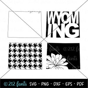 Contour des cartes du Wyoming PNG, Wyoming SVG, art de la carte de la silhouette, art numérique de la typographie du Wyoming, carte de l'état du Wyoming JPG, clipart de l'état du Wyoming