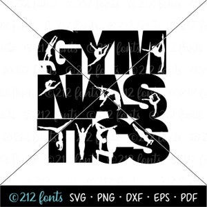 Gymnastik Silhouette Clip Art, Gymnastik Png Jpg SVG-Format, digitale Gymnastik Kunst, Gymnastik Grafik, Turner Cut File, Gymnastik DXF