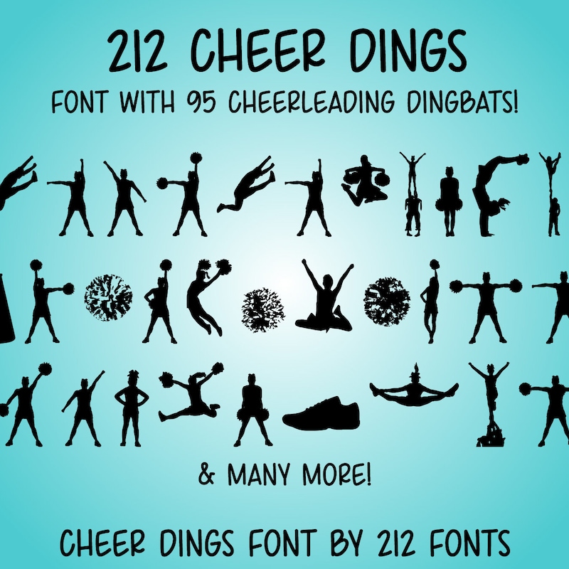 Fonts for Cheerleading - Etsy