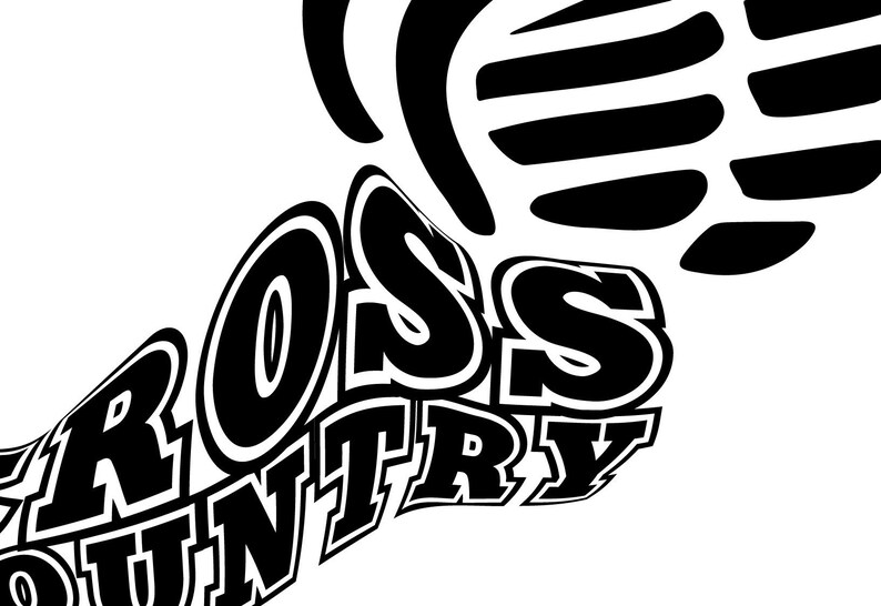 Cross Country Shoe Clip Art Cross Country Png Jpg Svg - Etsy