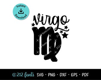 Virgo Constellation Clip Art: Zodiac Symbol (Digital Files)