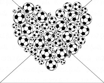 Live Love Soccer - Instant Digital Download - Svg, Png, Dxf, and