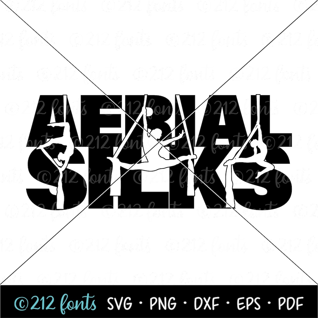 Aerial Silks Word Art: Acrobat Graphics Bundle (SVG, PNG, JPG) - Etsy