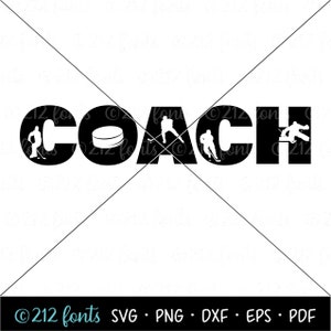 Art des mots pour entraîneur de hockey pour fille, chemise d'entraîneur de hockey au format Png Jpg Svg, entraîneur de hockey féminin, graphique de hockey, fichier de coupe de hockey, entraîneur de hockey DXF