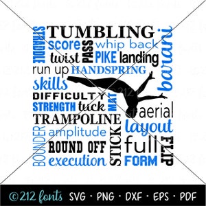 Imágenes prediseñadas de niño haciendo volteretas, gimnasia en formato PNG, formato JPG SVG, vaso para niños en formato JPG, gráfico de volteretas, archivos de corte de gimnasta, regalo de vaso de trampolín