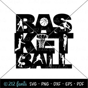 Jungen Basketball SVG, Basketball Png-, Jpg- und SVG-Format, digitale Herren Basketball Kunst, Bball-Grafiken, Jungen Basketball Schnittdatei DXF