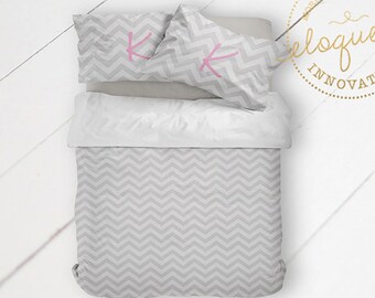 Twin xl Moroccan Chevron Black /& Turquoise REVERSIBLE Personalized Monogram Soft Duvet Cover OR Comforter or King Toddler Twin Queen