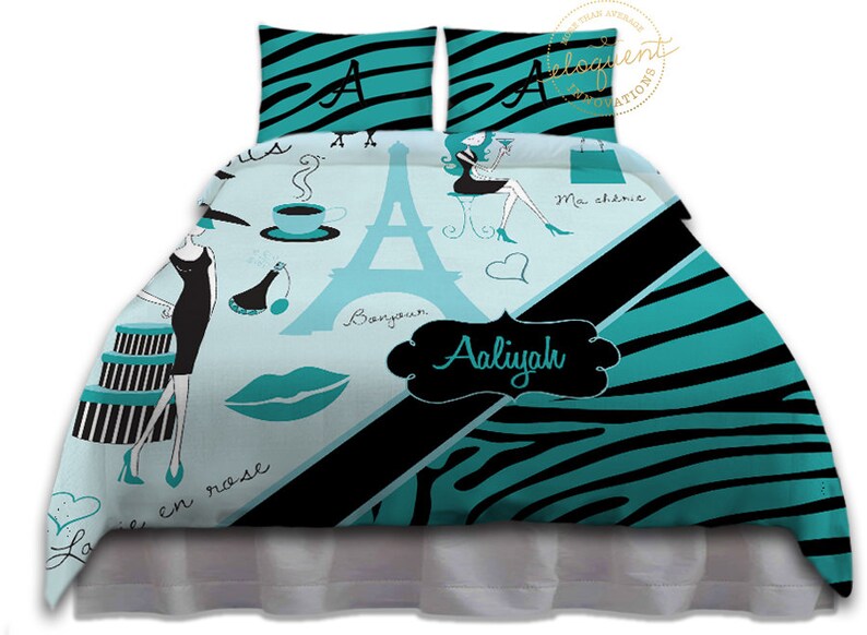 Paris Bedding Sets Eiffel Tower Themed Home Decor Image 0