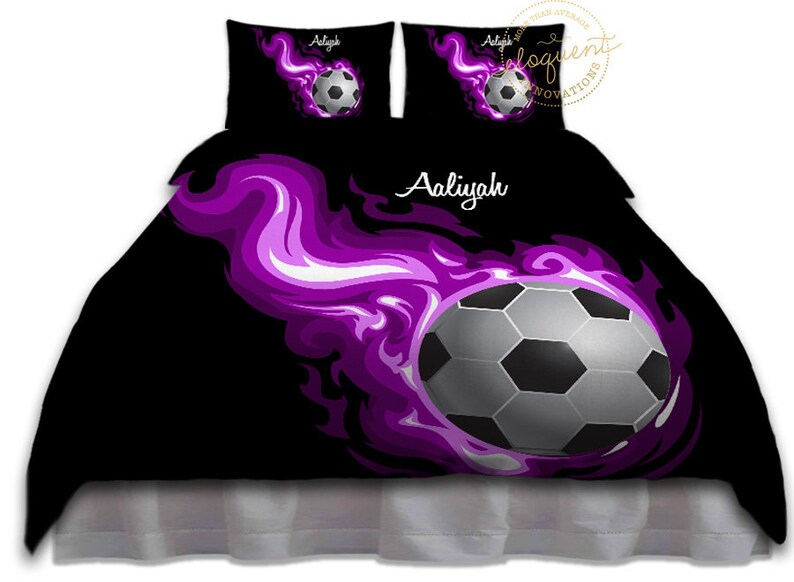 Soccer Bedding Personalized Duvet Cover Sports