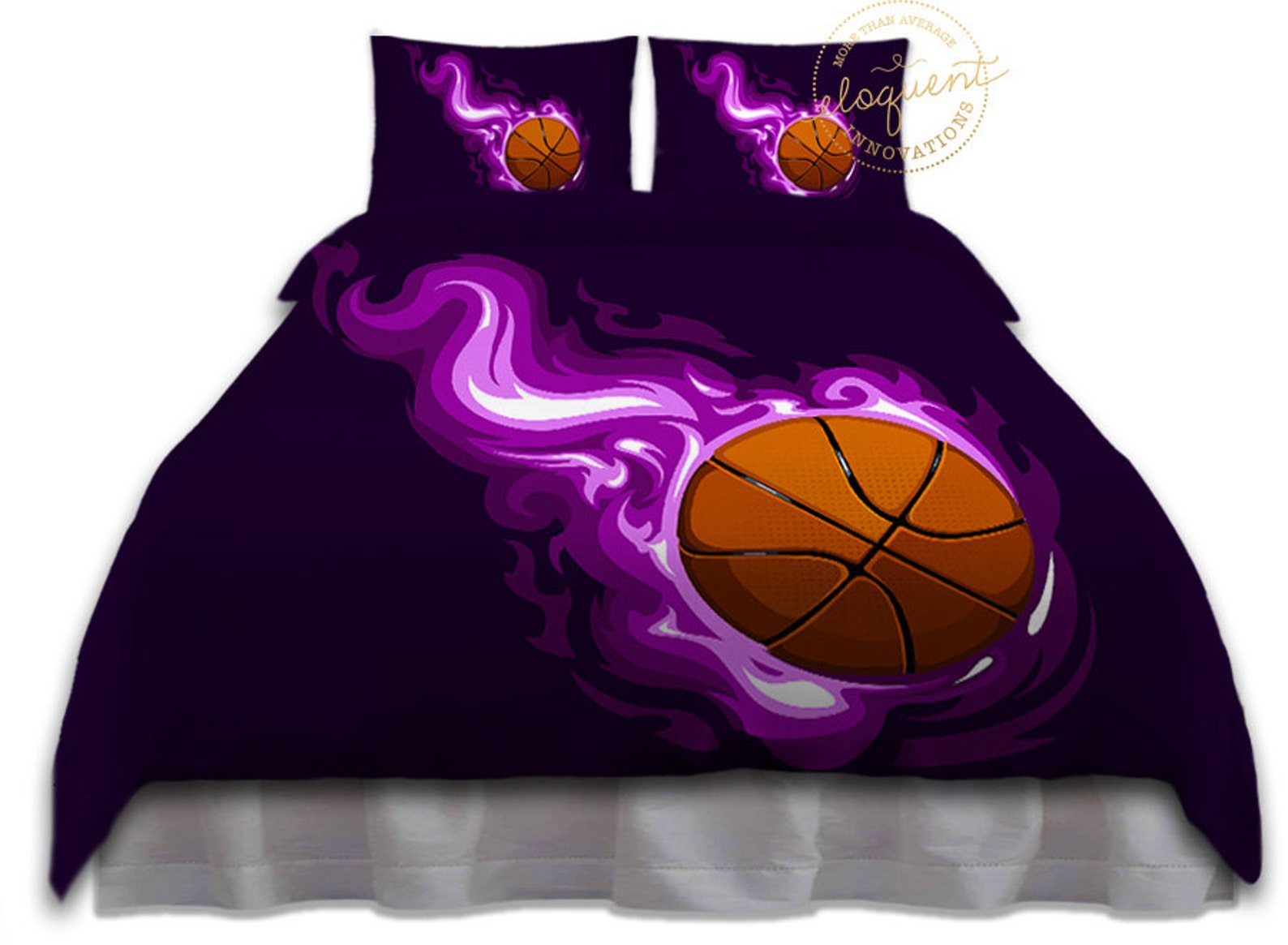 Basketball Duvet Cover Girls Basketball Bedding Kids Etsy