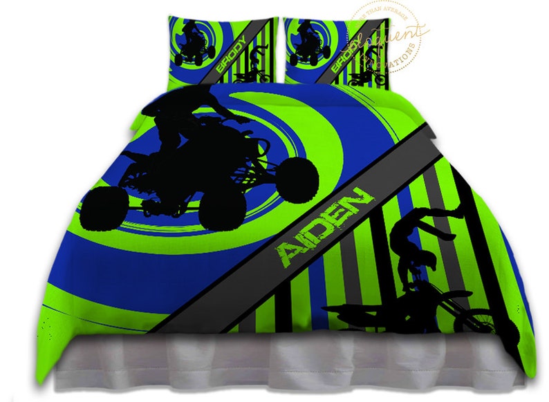 Bedding Set Motocross For Kids Boys Bed Image 0