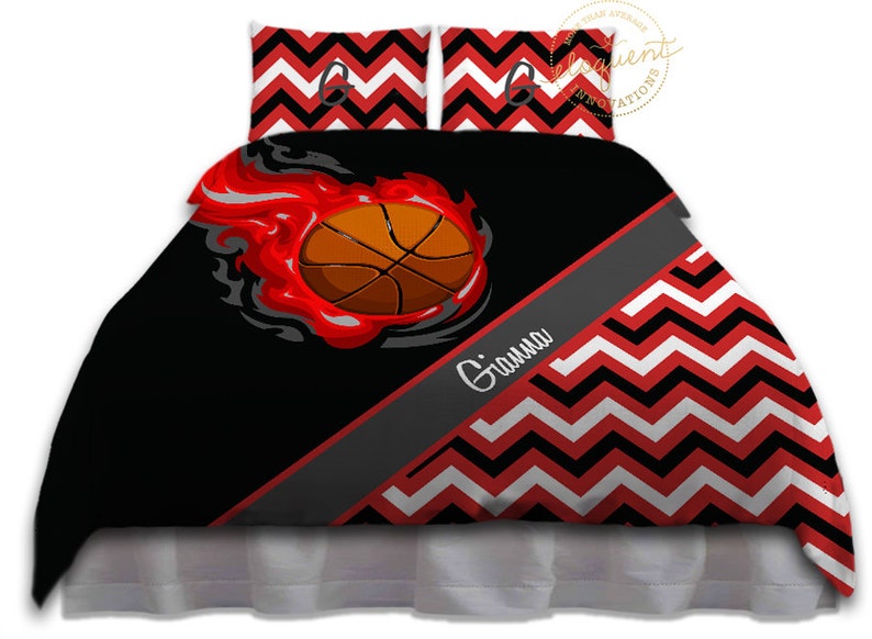 Basketball Comforter Sets For Teenage Girls Or Boys Etsy