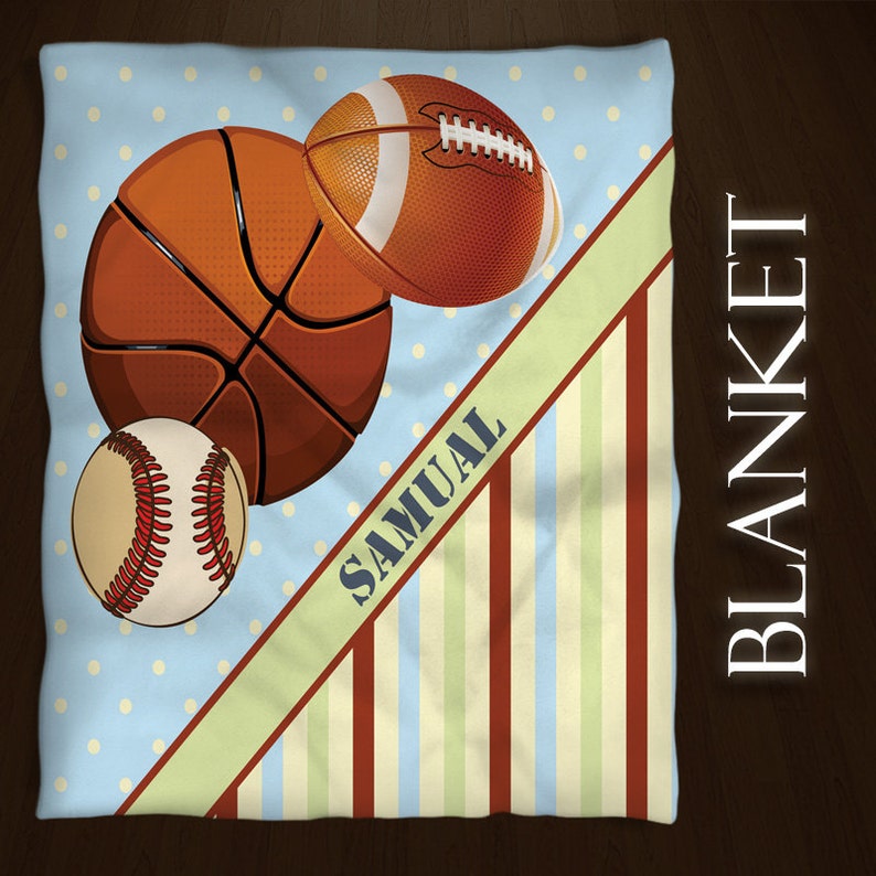 Sports Blanket Kids Blankets fuzzy blankets Basketball Etsy