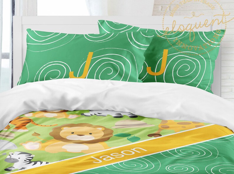 Kids Animal Bedding Safari Comforter Jungle Wild Animal Etsy