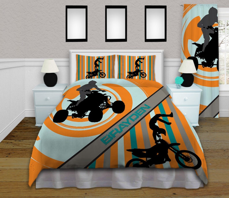 Motocross Bedding Set ATV Quad 4wheeler Duvet Cover Etsy