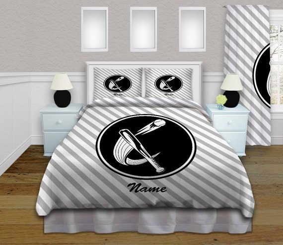 Baseball Comforter Set Kids Sports Themed Bedding Etsy
