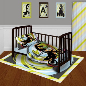 motocross crib bedding set