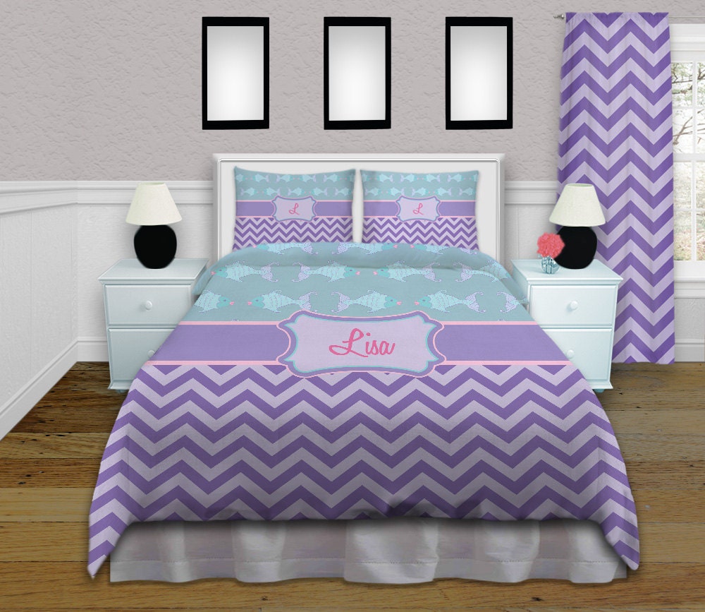 Kids Duvet Covers Teal Bedding Sets Purple Ocean Chevron Fish King Queen Full Twin Xl 69