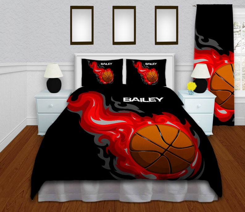 Basketball Bedding for Boys or Girls Boys Bedding Set Twin Etsy