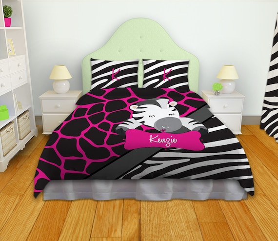 Kids Bedding Girls Comforters Zebra, Pink Twin Giraffe Bedding