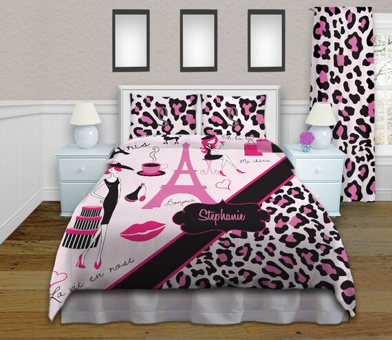 Kids Bedding Sets Kids Bedding Cheetah Print Duvet Cover Etsy