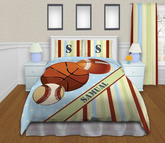 Baseball Bedding For Boys Sports Comforter Sets Twin Queen Etsy