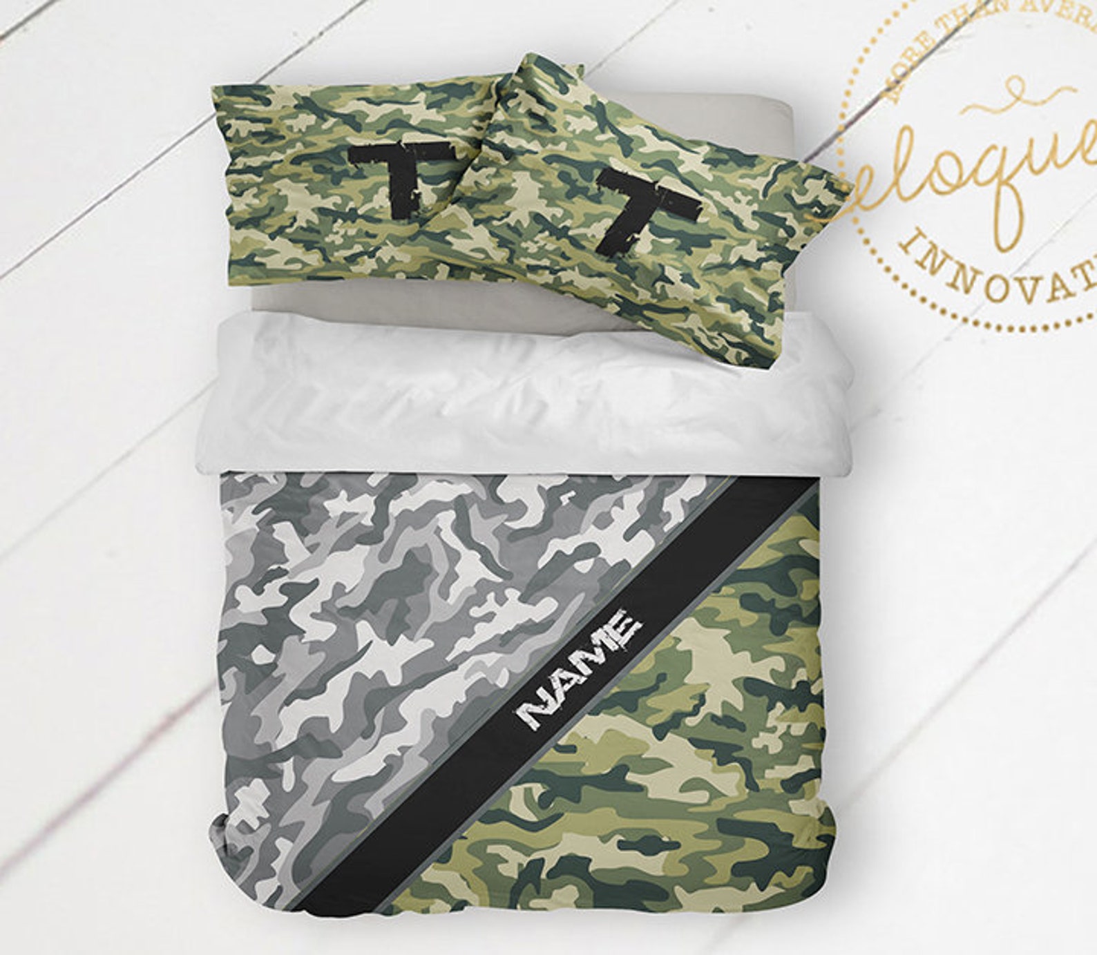 Camo Bedding Camouflage Comforter Bed Comforter Sets Etsy