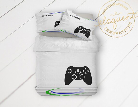Video Game Bed Sets For Boys Gamer Comforter Gaming Themed Etsy
