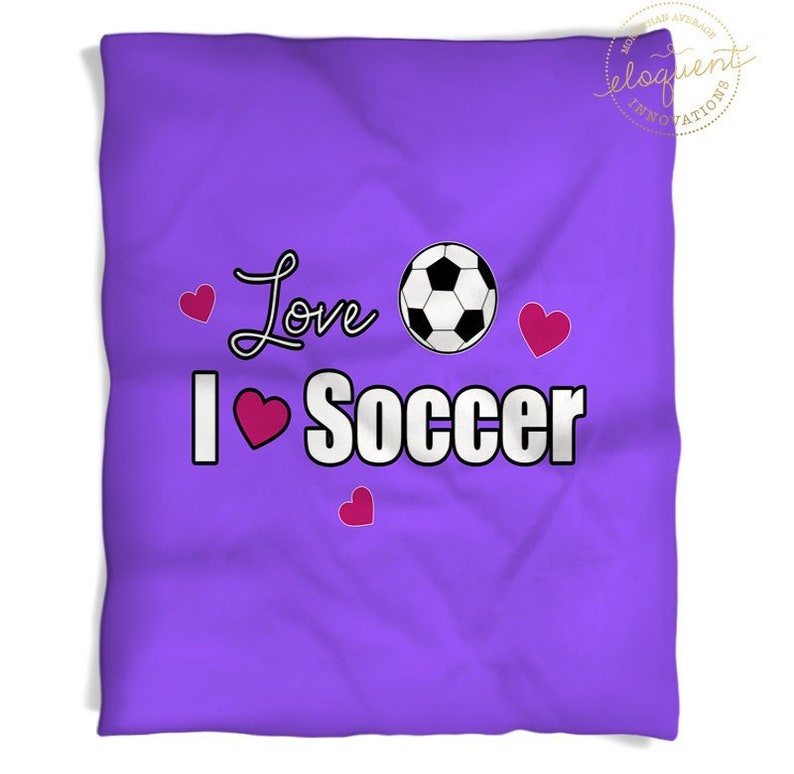 Soccer Blankets Personalized  Soccer Ball Themed Fleece Throw image 0