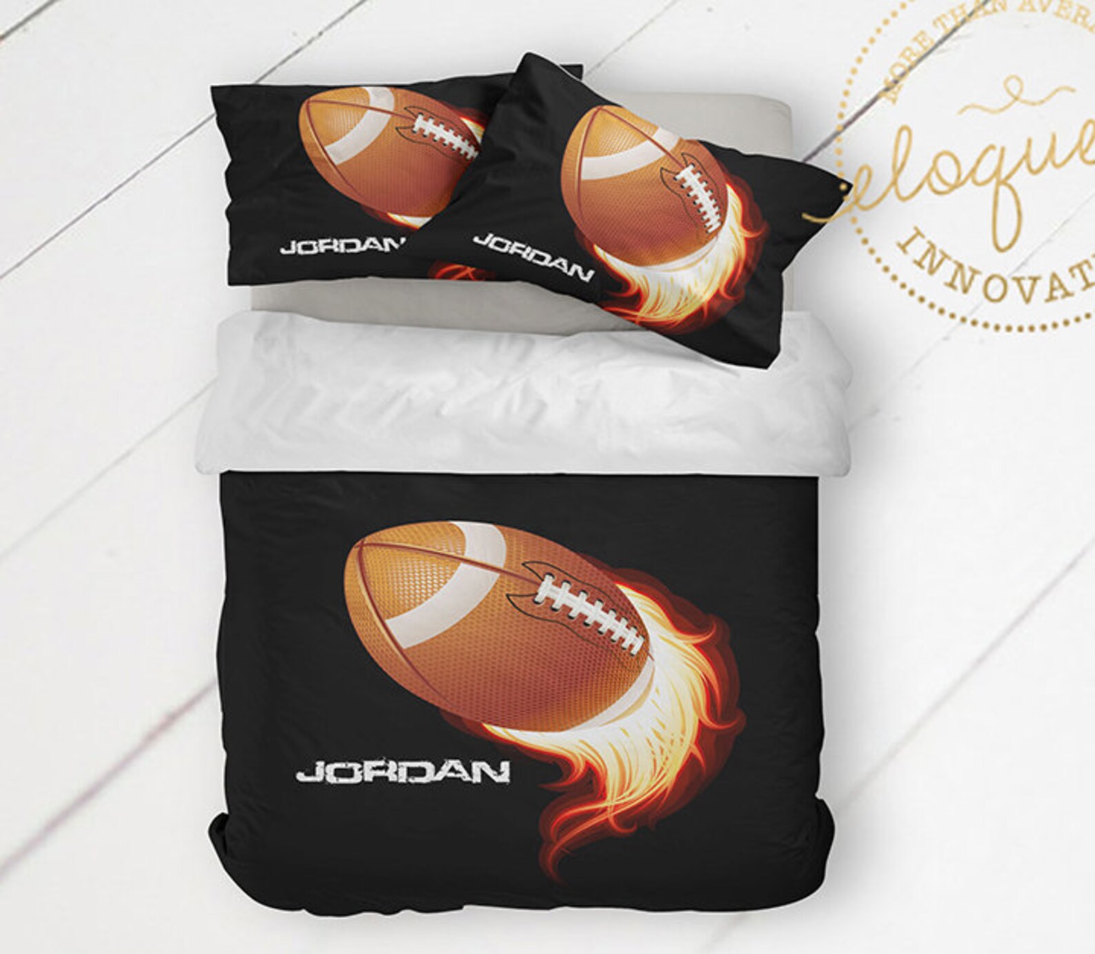 Football Comforter Twin XL Queen King Boys Football Etsy