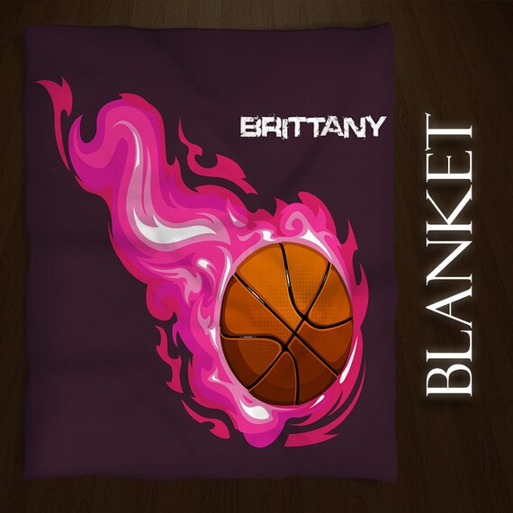 Basketball Personalized Throw Blanket
