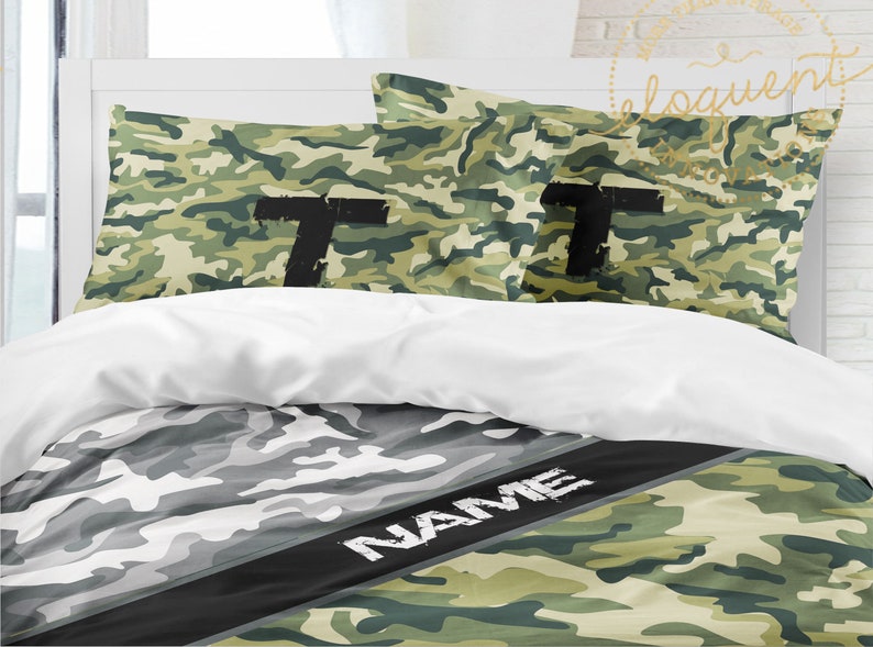Camo Bedding Camouflage Comforter Bed Comforter Sets Etsy