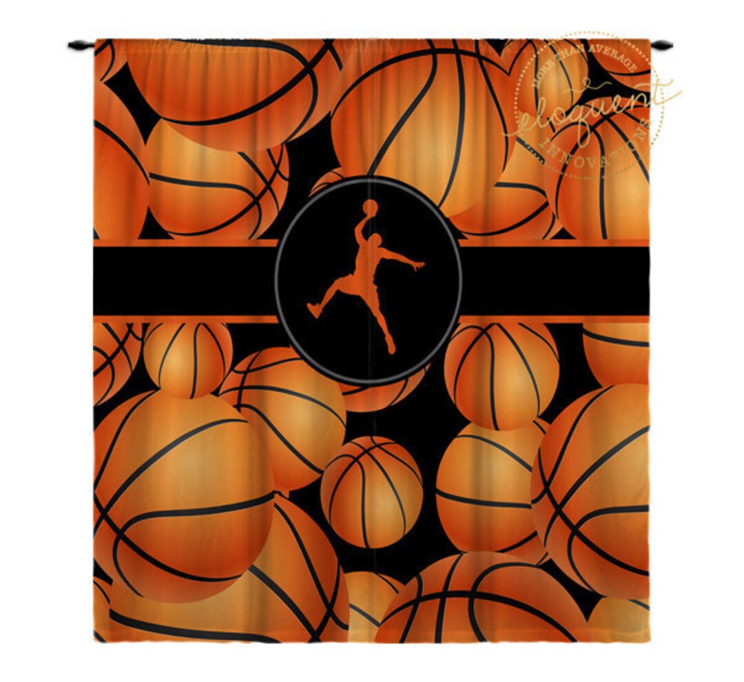 Basketball Window Treatments Basketball Decor for Basketball - Etsy