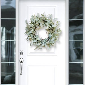 Front Door Wreath, Sage Wreath, Front Door Hanger, Year Round Wreath, Hood Vent Wreath, Pantry Door Hanger, Herb Wreath, Cottage Decor image 1