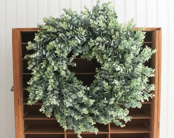 Eucalyptus Wreath, Front Door Wreath, Year Round Wreath For Front Door, Pantry Door or Hood Vent Wreath, Farmhouse Wreath, All Season Decor