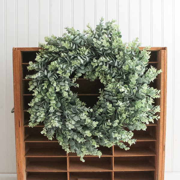 Eucalyptus Wreath, Front Door Wreath, Year Round Wreath For Front Door, Pantry Door or Hood Vent Wreath, Farmhouse Wreath, All Season Decor