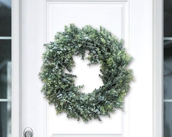 Front Door Decor, Eucalyptus Wreath, Year Round Wreath, Front Door Hanger, Summer Wreath, Housewarming Gift, Mothers Day Gift, Green Wreath